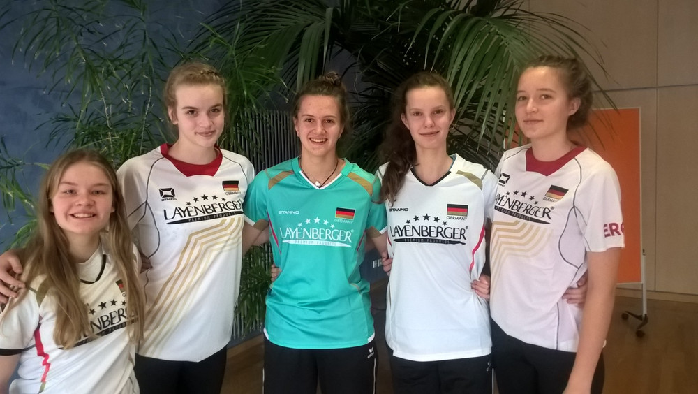 Nationalmannschaft: Erika Kildau, Lynn Kosina, Lara Darowski, Katharina Haferkamp, Carlotta Klemm